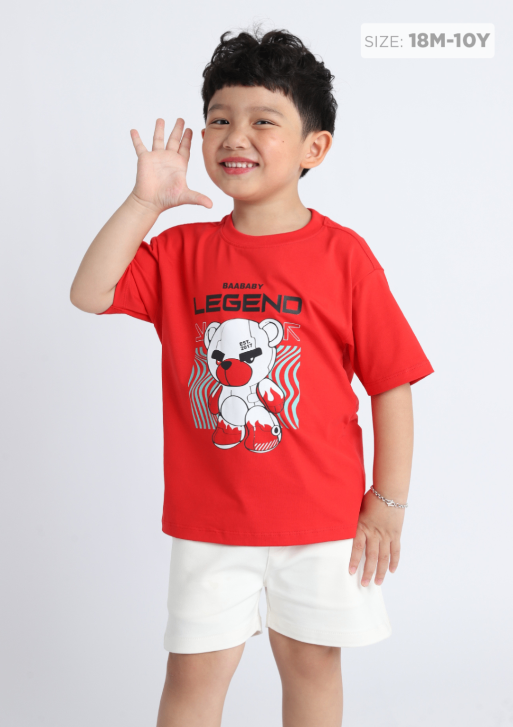Mô tả Áo Thun Bé Trai In Họa Tiết  Capybara Khủng Long Cotton(1-10 Tuổi)BaaBaby AT30N - 1