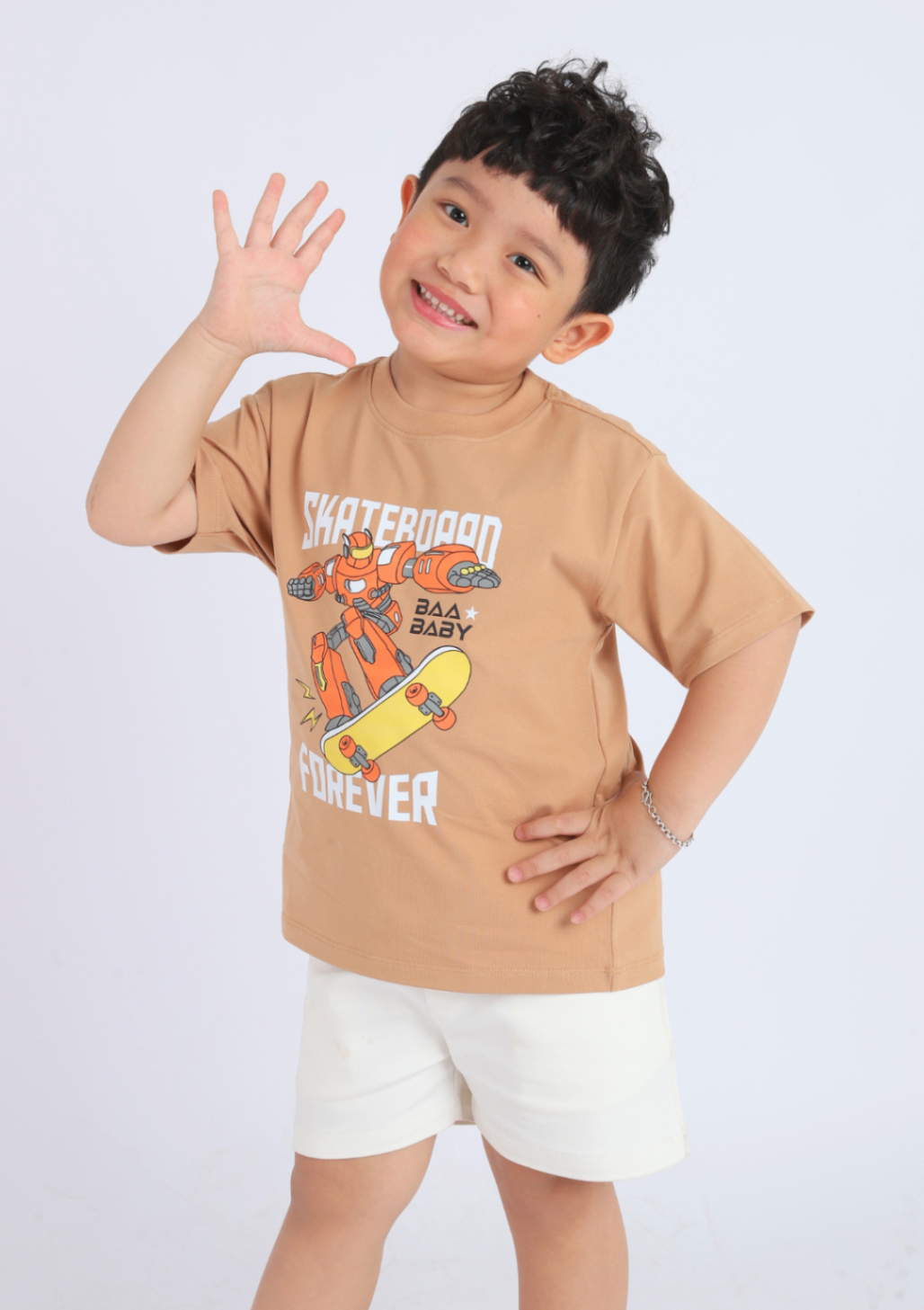 Mô tả Áo Thun Bé Trai Cotton Form Rộng In Họa Tiết  Khủng Long (1-10 tuổi) - BAA BABY - AT30N - 1