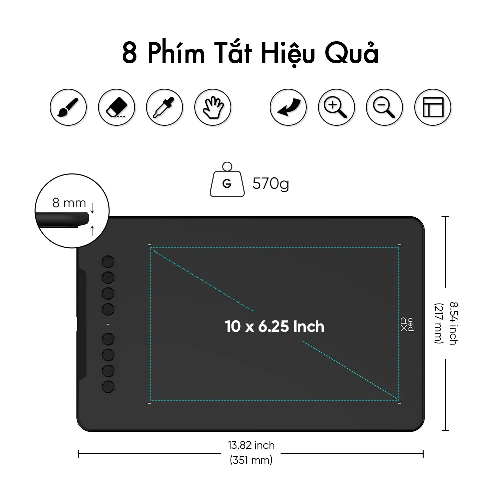 Mô tả Bảng Vẽ Điện Tử XP-Pen Deco 01 V3 – 16K - Hàng Chính Hãng - 4