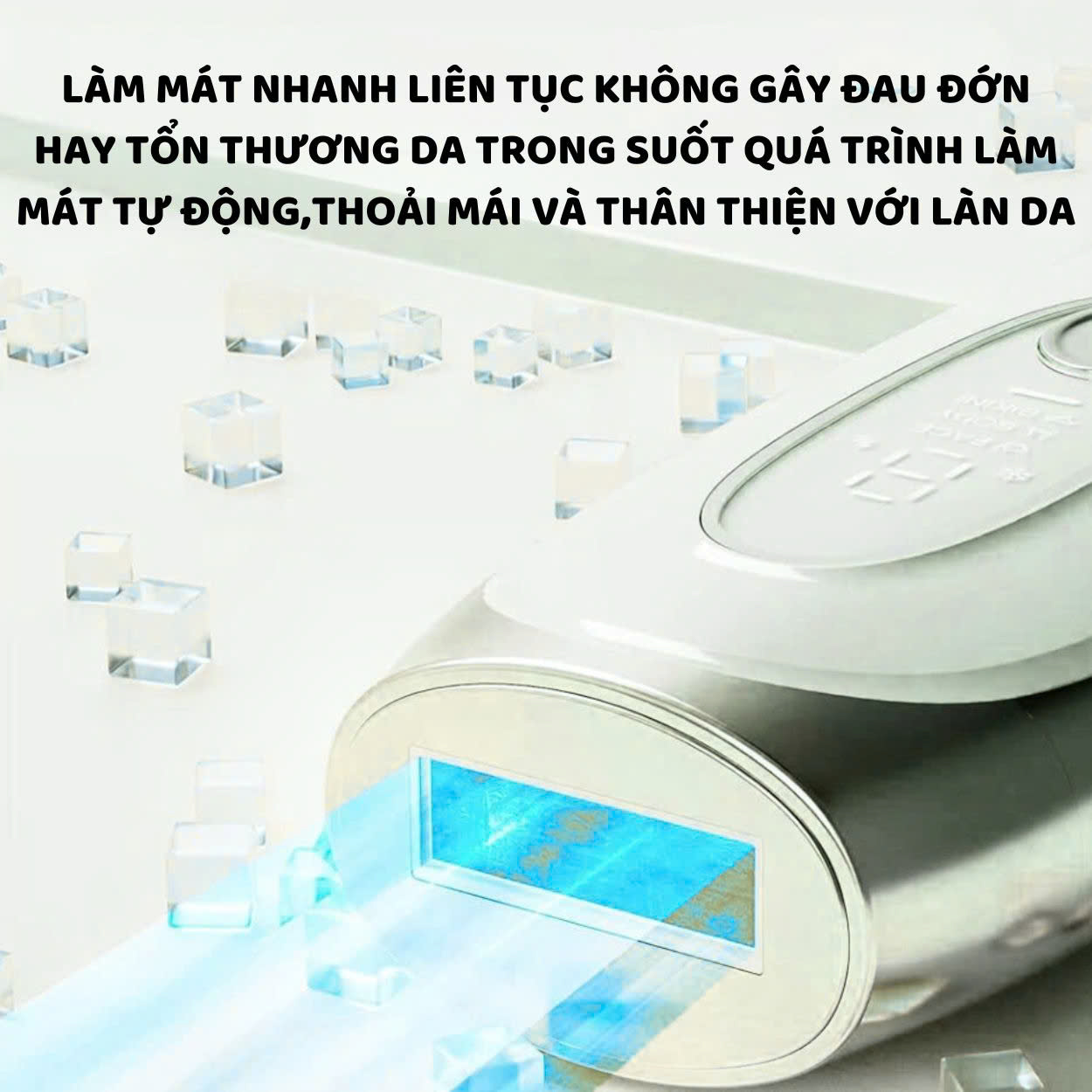 Mô tả Máy triệt lông lạnh IPL Sapphire Cooling ENZO triệt lông vĩnh viễn tại nhà,9 cấp độ,công nghệ triệt lạnh an toàn cho da - 4