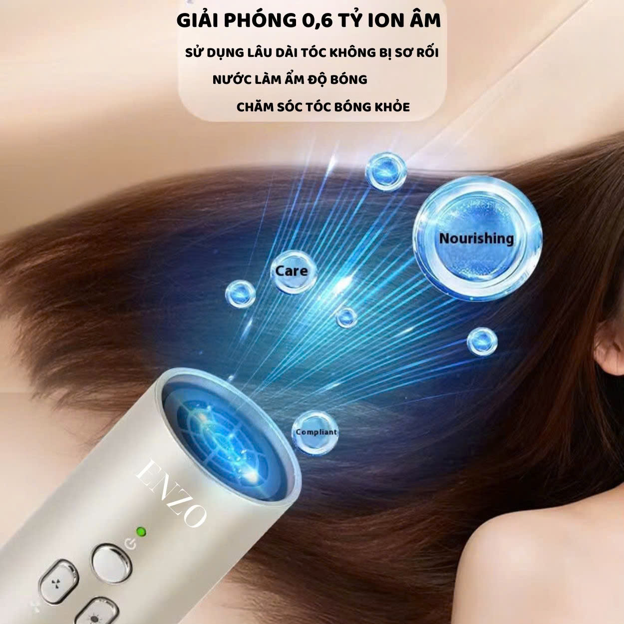 Mô tả Lược điện ENZO 755,759 Thương hiệu Italia, máy uốn tóc đa năng 7in1 với công nghệ ion âm Bảo hành 5 năm - 2
