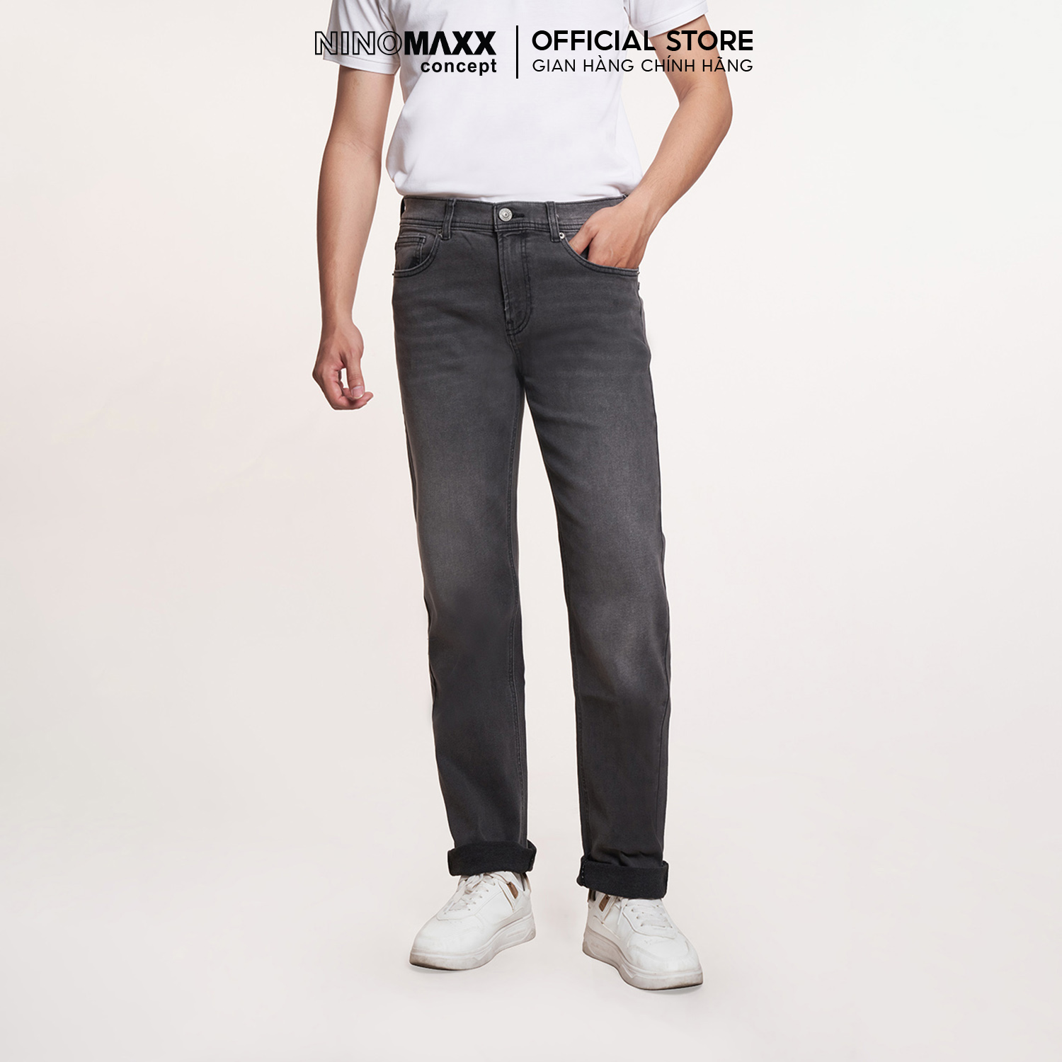 Mô tả Quần Jean Nam Ninomaxx Ống Suông 2208061 - 3