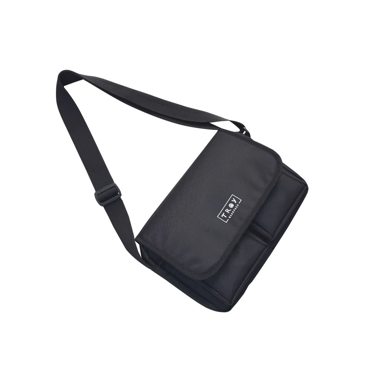 Mô tả Túi đeo chéo nam nữ thời trang TROY IBOX vải bố chống thấm nước, size 29 x 20 x 6cm nhiều ngăn - 1
