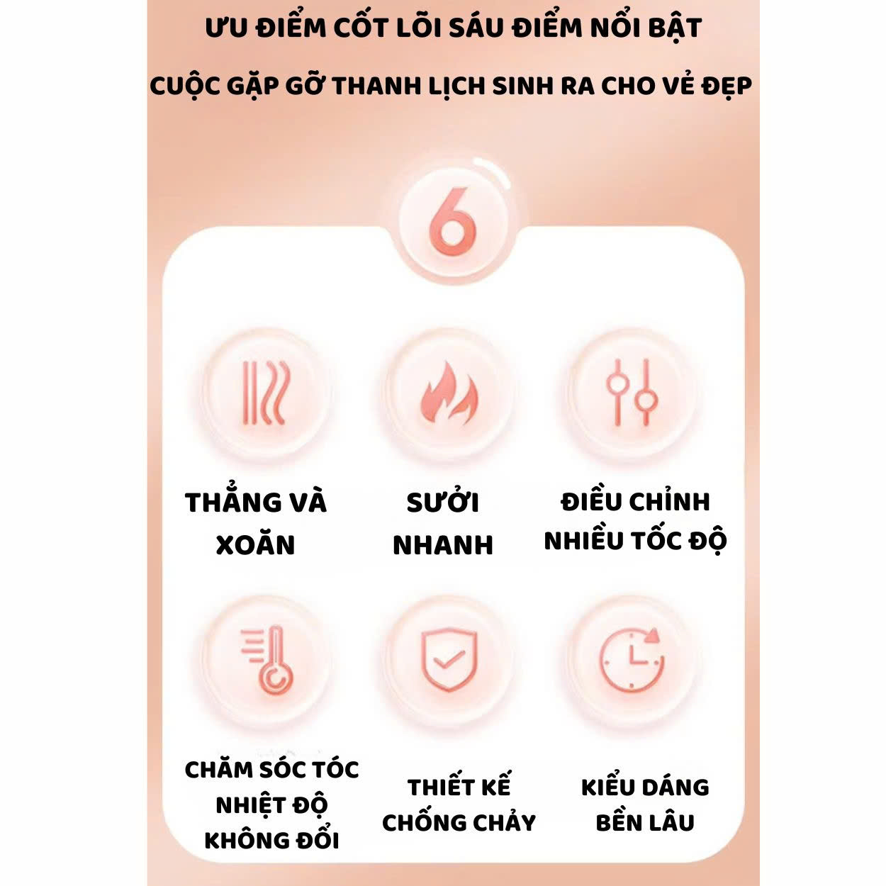 Mô tả Lược điện chải tóc ENZO 2229 cao cấp tạo kiểu đa năng 3 trong 1 uốn xoăn,duỗi thẳng,uốn cụp,ion âm bảo vệ tóc - 6
