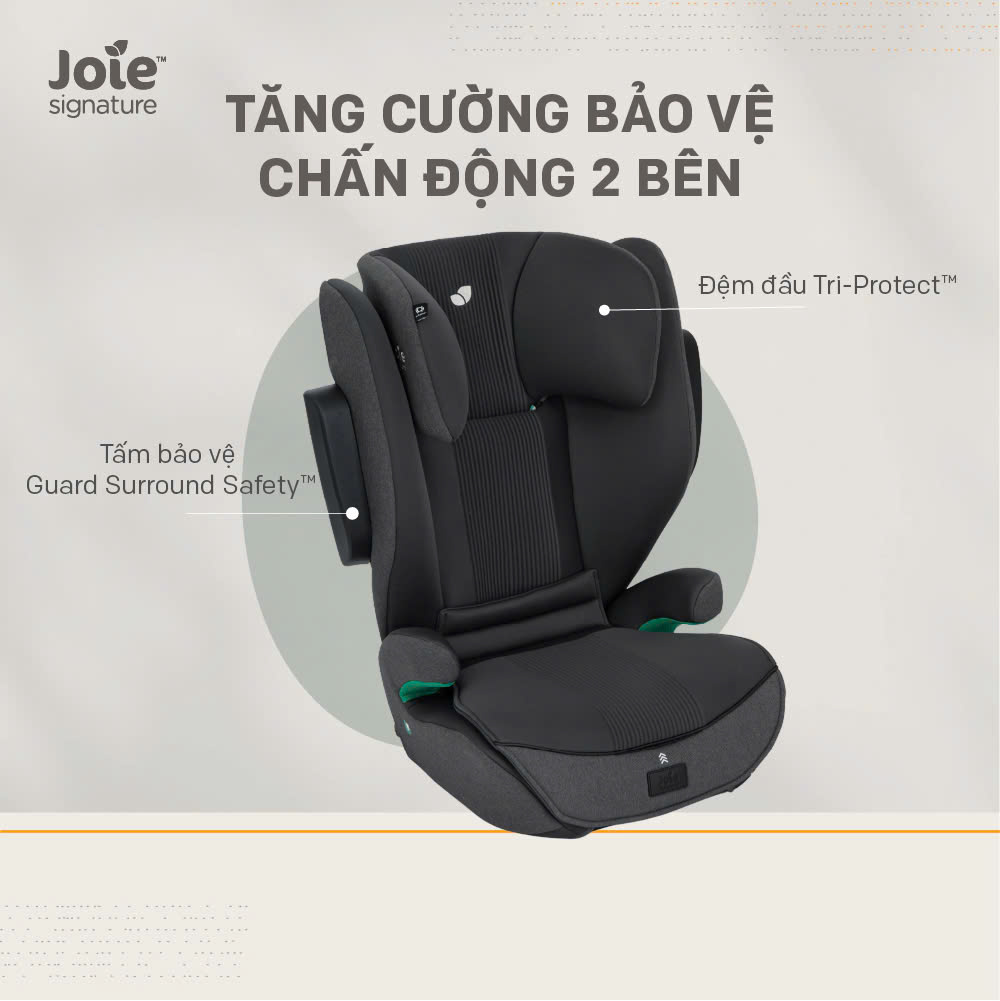 Mô tả Ghế ngồi ô tô trẻ em Joie i-Traver Signature Ebony hàng chính hãng bảo hành 12 tháng - 1