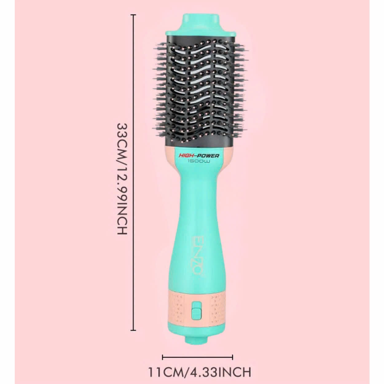 Mô tả Lược điện ENZO 4134 Thương hiệu ITALIA lược tròn tạo kiểu tóc chuyên nghiệp 4 trong 1 chải tóc thổi khí nóng - 11