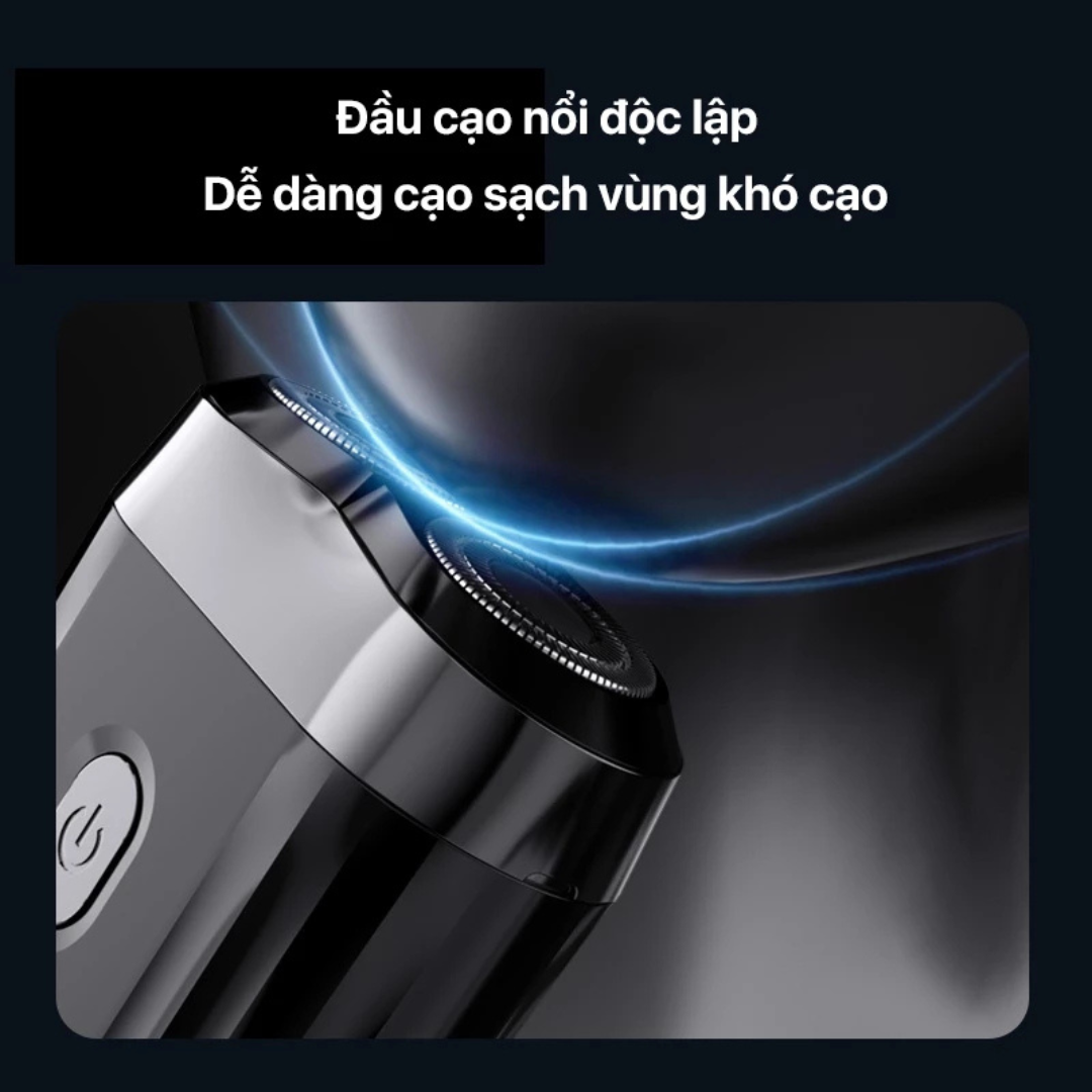 [TẶNG TỈA MŨI] Máy cạo râu Enchen K8, Mini 6 lưỡi dao kép mỏng, chống ...