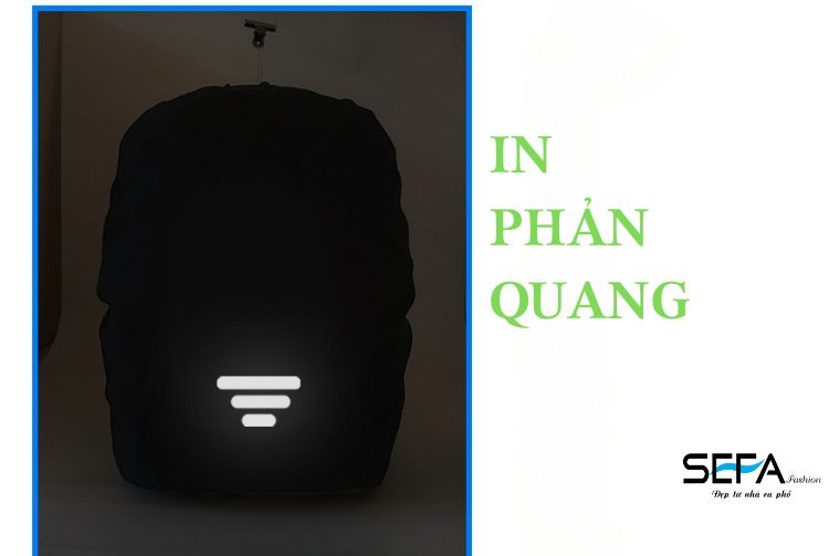 Mô tả Bọc Ba Lô Chống Thấm Nước In Phản Quang, Túi Kéo Khóa Tiện Lợi - Dành Cho Phượt, Du Lịch, Đi Xe Máy, Đi Mưa - 2