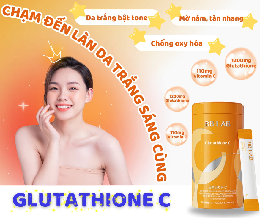 Thành phần bột uống BBLAB Glutathione C