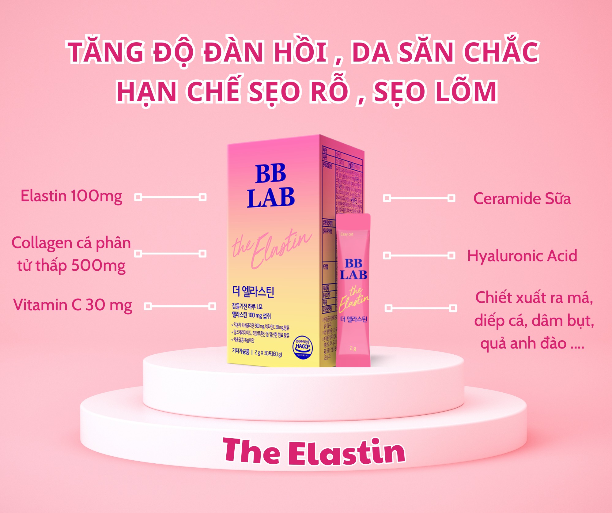 Thành phần Bột uống BB LAB The Elastin