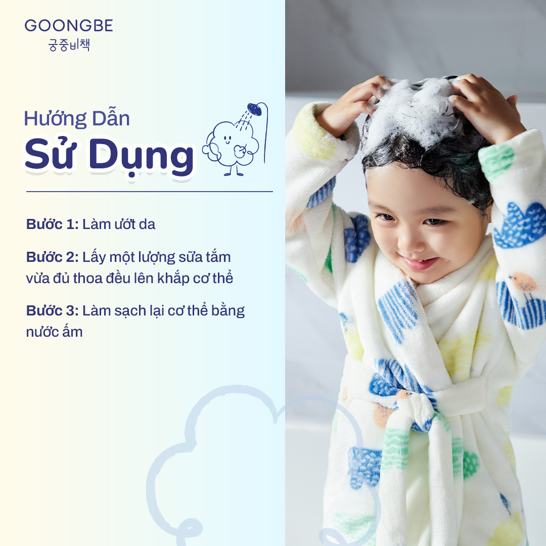 Mô tả Sữa Tắm Làm Sạch Sâu & Cấp Ẩm Cho Da Bé GOONGBE Kids Mild Body Wash 300ml - 3