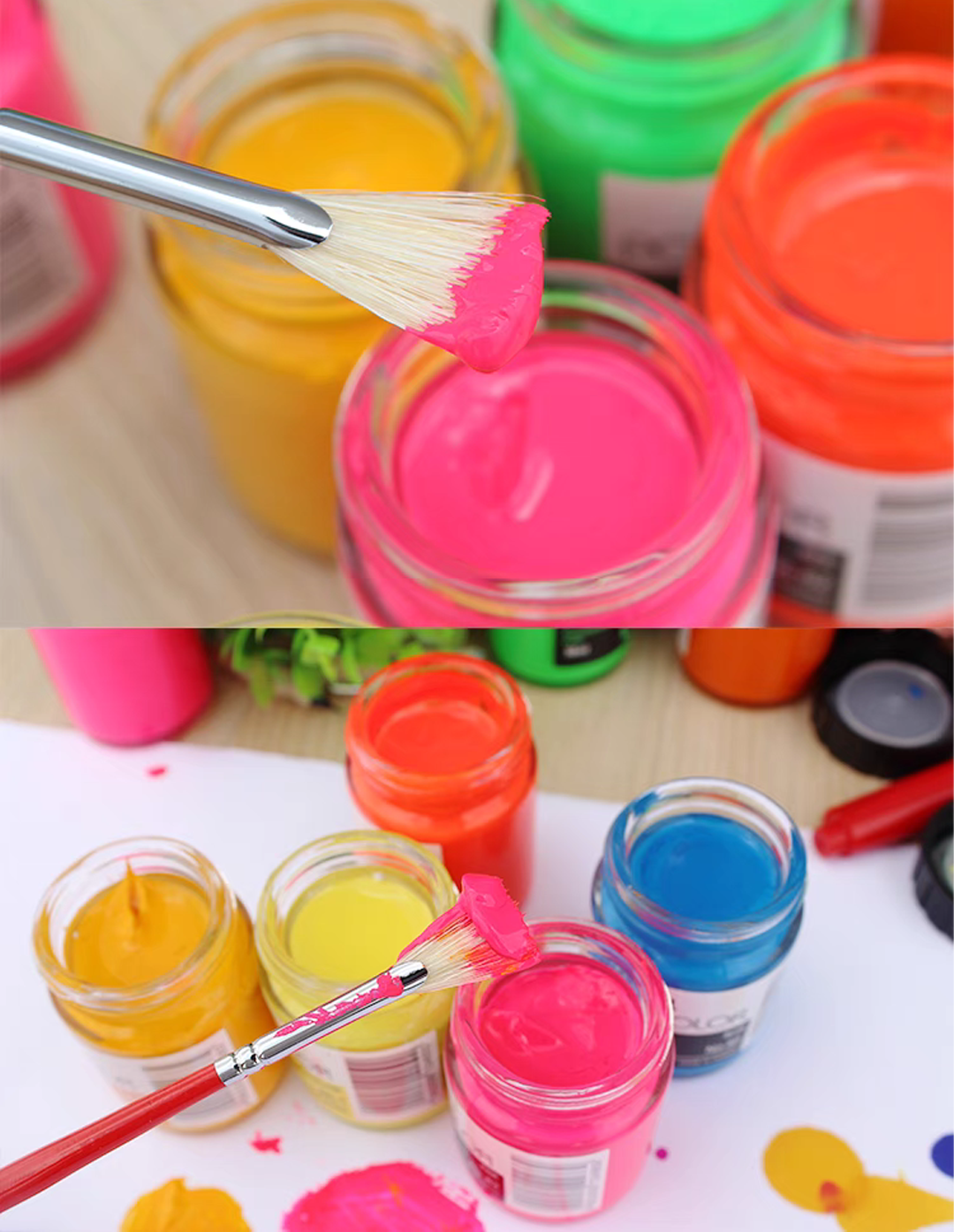 Mô tả Màu Poster Pentel WPU – Màu Vẽ Pentel 30ml Tươi Sáng, Dễ Pha Chồng Màu, Vẽ Đa Chất Liệu - 5