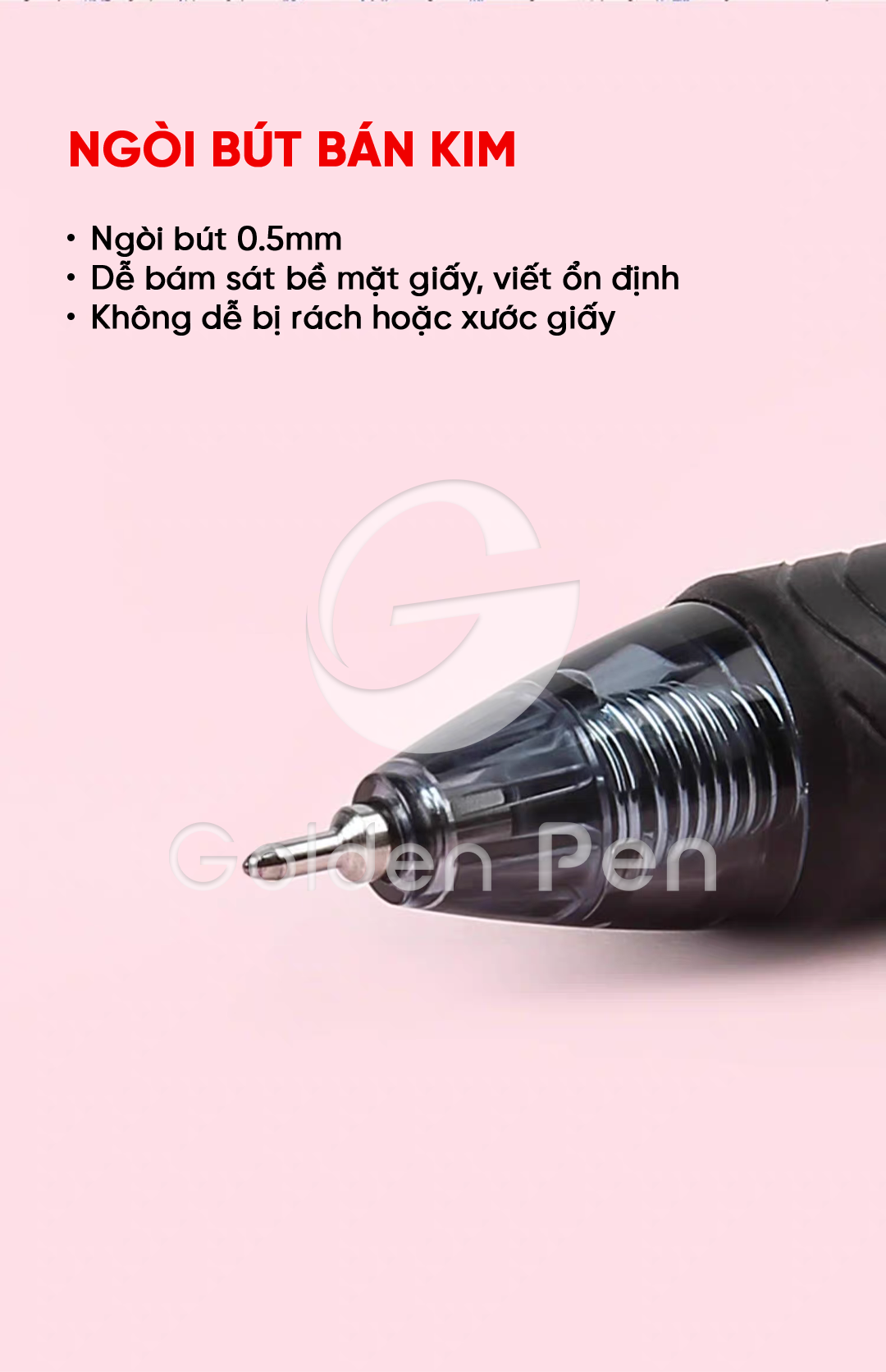 Mô tả Bút Gel Bấm Pentel BLN105 – Nét Mượt, Nhanh Khô, Ngòi 0.5mm – Bút Bi Nước Nhiều Màu Cho Học Sinh - 2