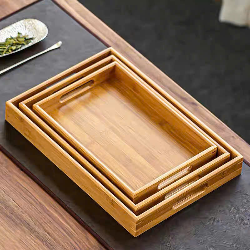 Mô tả Khay Gỗ Đa Năng Cao Cấp Có Tay Cầm VUADECOR Dày 4cm Dùng Để Bưng Bê Đồ Ăn Đồ Uống Nhà Hàng, Khách Sạn, Cafe - 3