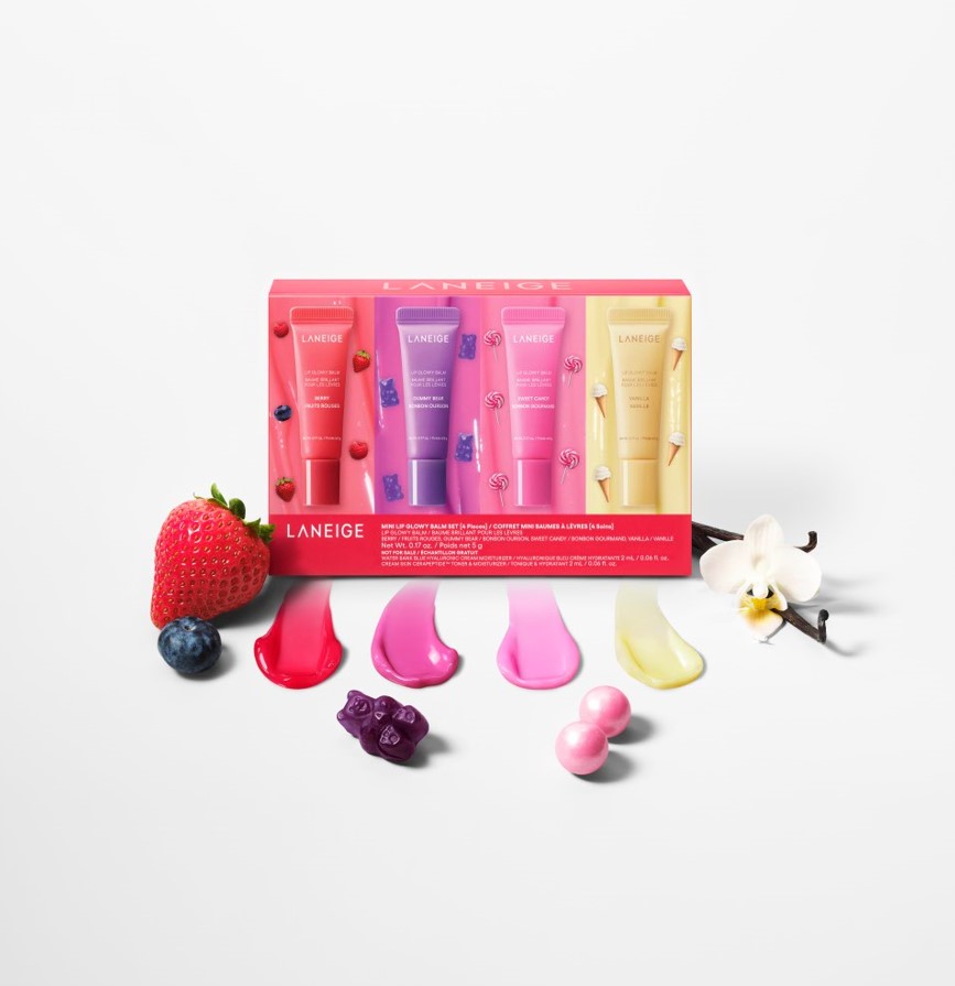 Mô tả Set son dưỡng môi căng bóng Laneige Mini Lip Glowy Balm 5g x 4 - 1