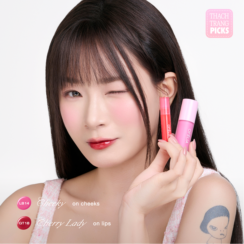 Mô tả Má Hồng Kem OFÉLIA Lolli Liquid Blush (4.6g) - 5