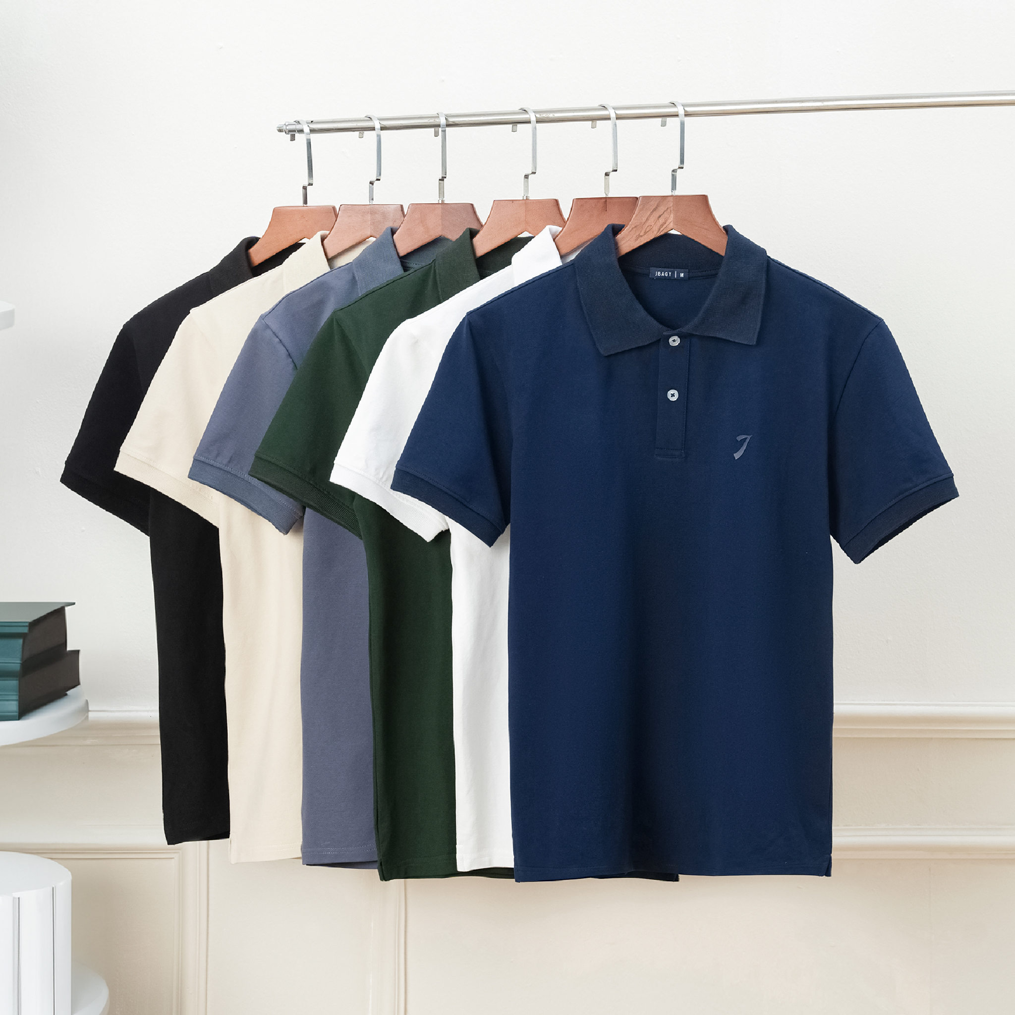 Mô tả Áo polo nam cao cấp vải Cotton JBAGY form Relax co giãn - JP0101 - 2