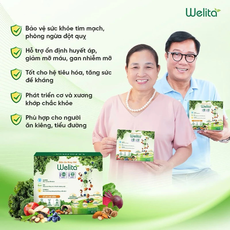 Mô tả WELITA - Bữa Ăn Dinh Dưỡng Thuần Chay 100% Đạm Thực Vật giúp giảm cân ngừa tai biến Japa kids - 8