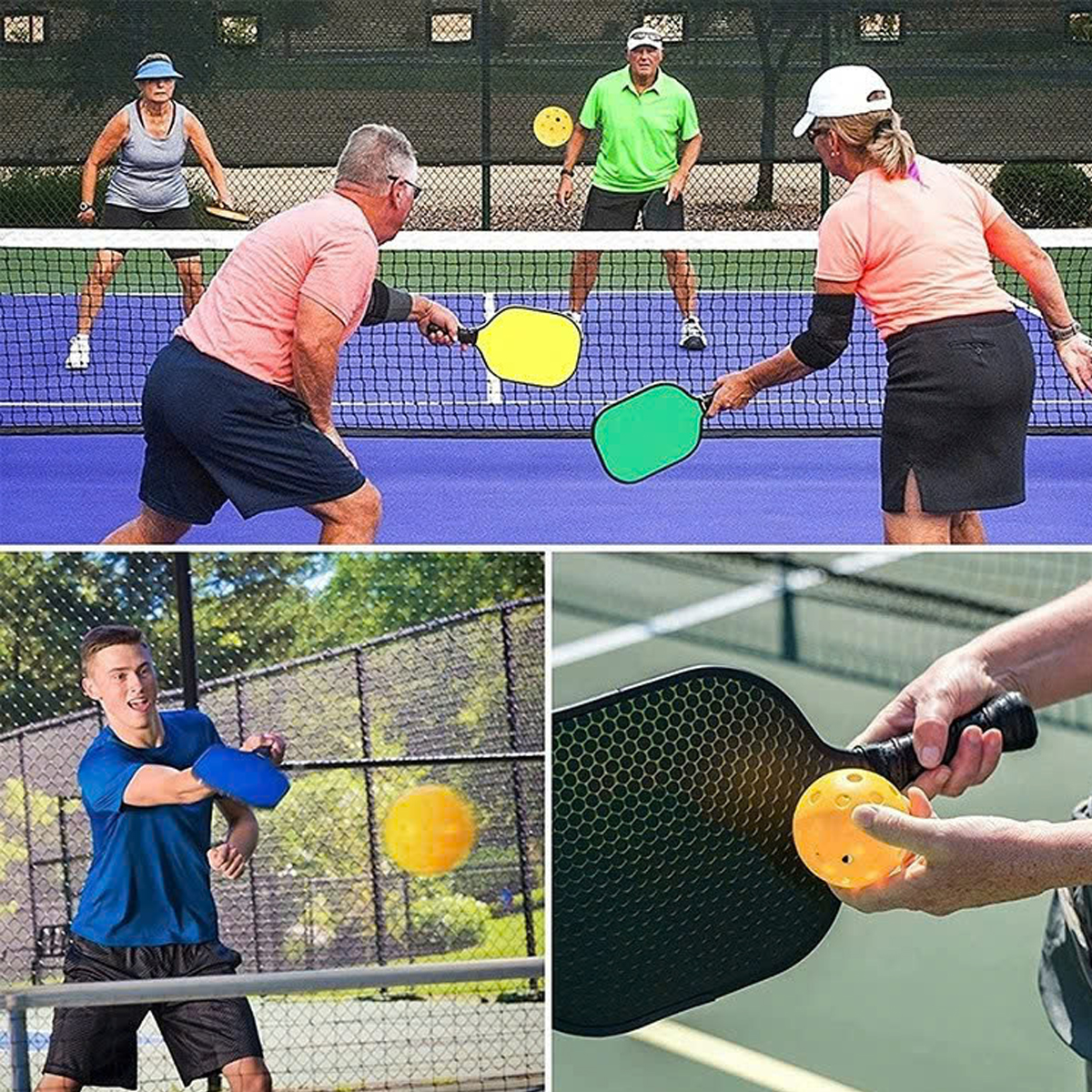 Mô tả Bóng Pickleball 40 Lỗ 74mm Thi Đấu Ngoài Trời, Tập Luyện Độ Nảy Tiêu Chuẩn USAPA Nhiều Màu Độ Bền Cao Chính Hãng Amalife - 10