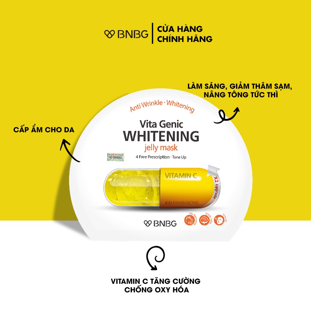 Mô tả Mặt Nạ Giấy BNBG Vita Genic Mask 30ml/miếng - 4
