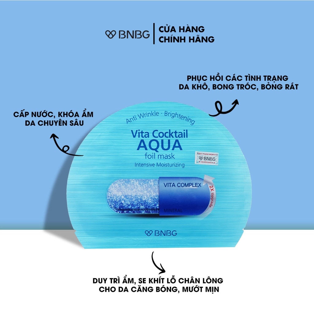Mô tả Combo 10 Mặt Nạ Dưỡng Trắng, Phục Hồi Da BNBG Mask 30ml x 10 - 5