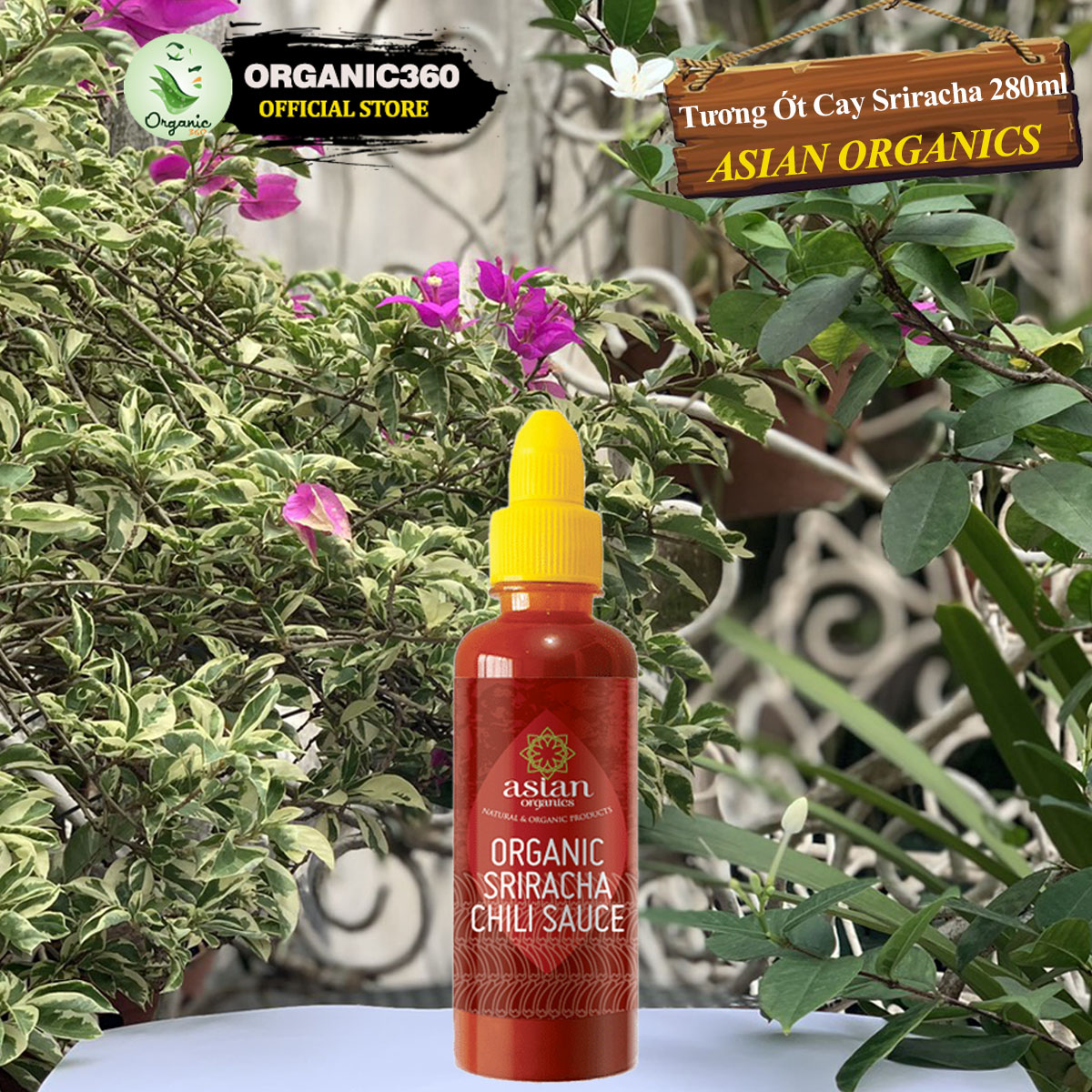 Mô tả Tương Ớt Cay Sriracha Hữu Cơ ASIAN ORGANICS 280ml Organic Sriracha Chili Sauce - 3