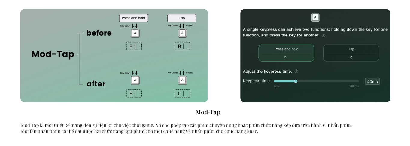 Mô tả Bàn phím cơ MonsGeek FUN60 Pro SP Black Akko Glare Magnetic Switches Tri-Mode - 9