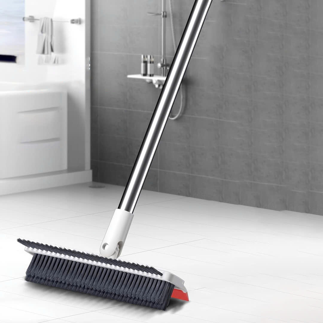 Mô tả Cây Lau Sàn Nhà Tắm Đa Năng 2 trong 1 Bộ chổi Cọ Sàn Toilet và Gạt Nước – OENON - 3