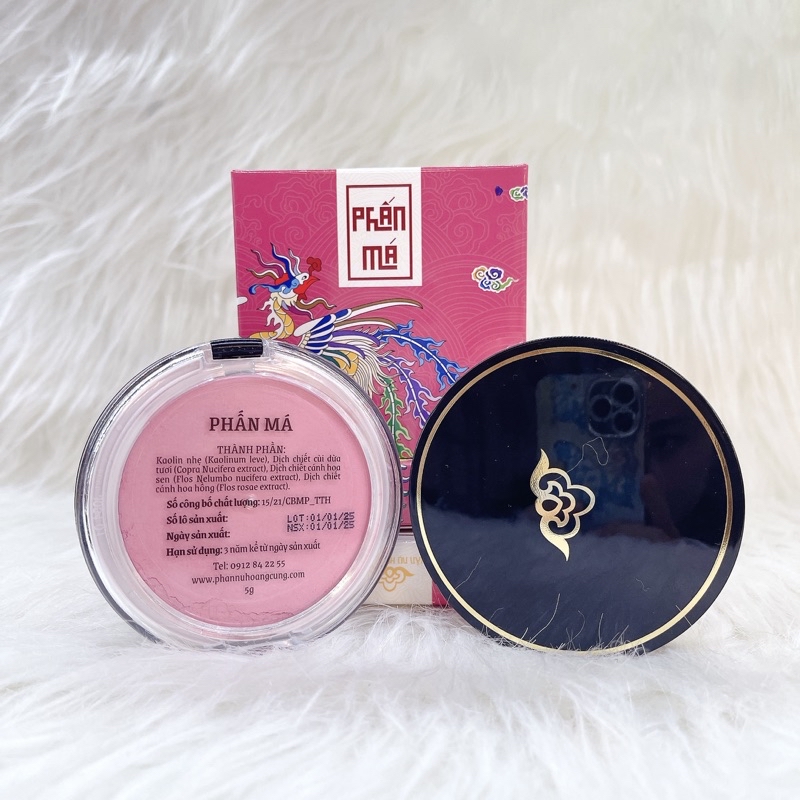 Mô tả Phấn Má Hồng dạng bột Phấn Nụ Hoàng Cung màu hồng cánh sen/ hồng ổi/ hồng cam 5g - 2