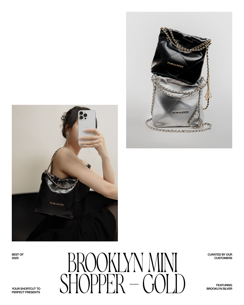 Mô tả Túi Xách Floralpunk Brooklyn Shopper Mini - Gold Hardware - 2