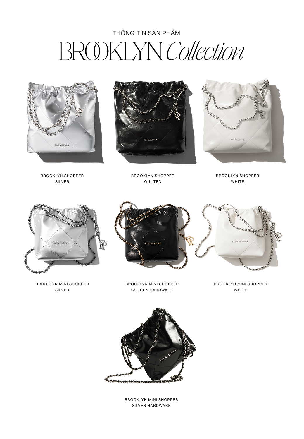 Mô tả Túi Xách Floralpunk Brooklyn Shopper Silver - Túi Quai Xách Đựng Laptop 14 Inches - 7
