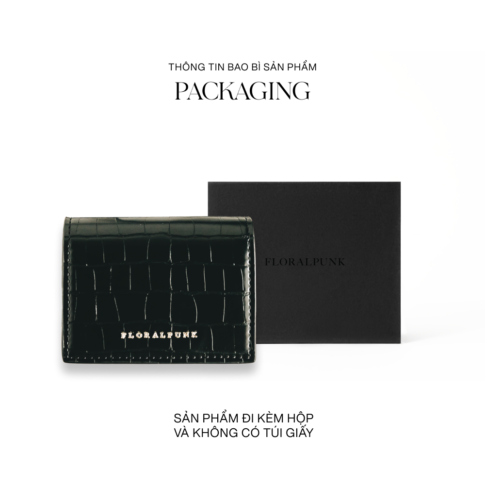 Mô tả Ví Đeo Chéo Gwen Woc Floralpunk - Mini Bag Da PU Cao Cấp, Đựng AirPods, Chìa Khóa & Thẻ ATM - 7