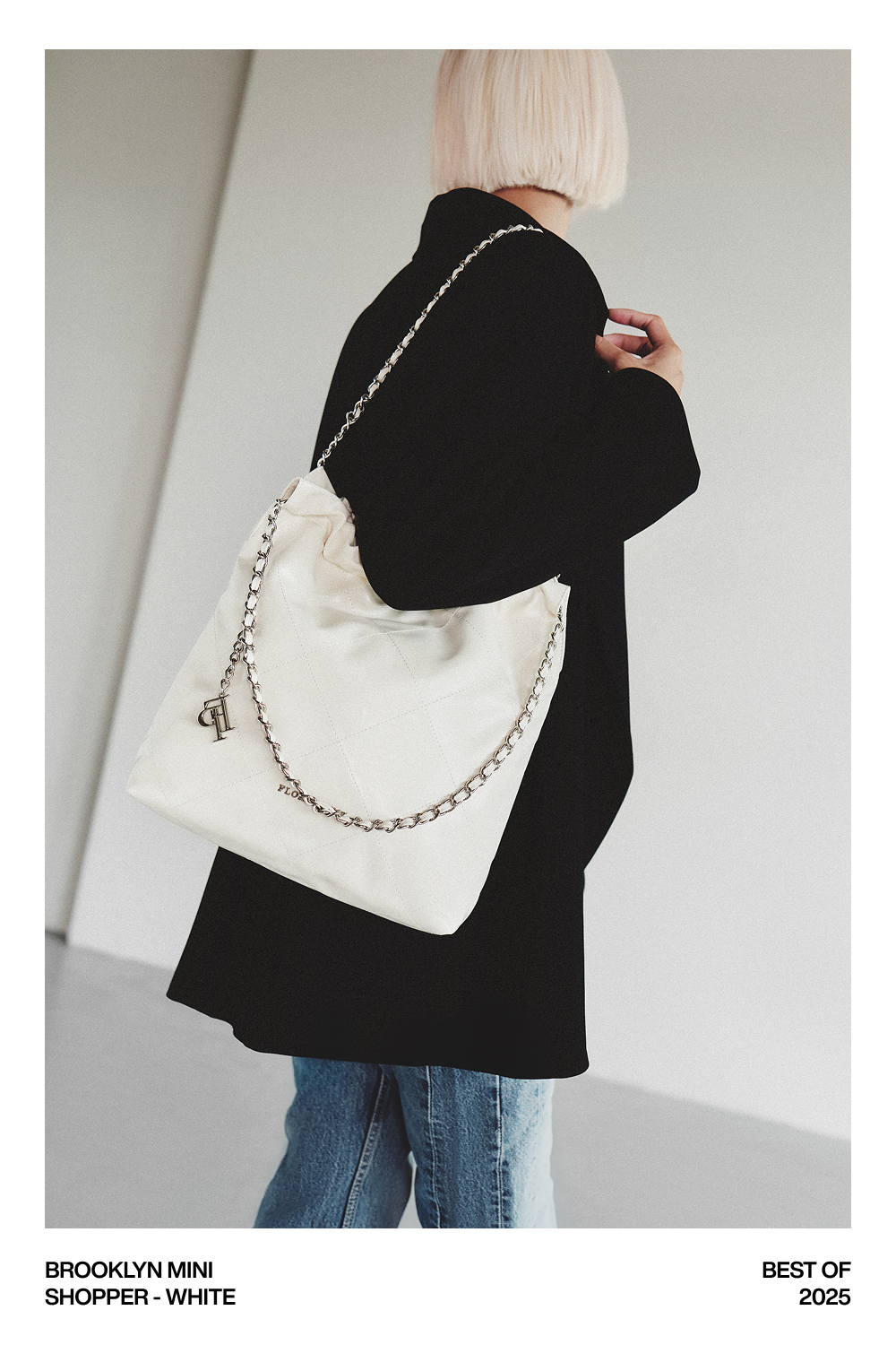 Mô tả Túi xách Floralpunk Brooklyn Shopper - Quilted - White - 7