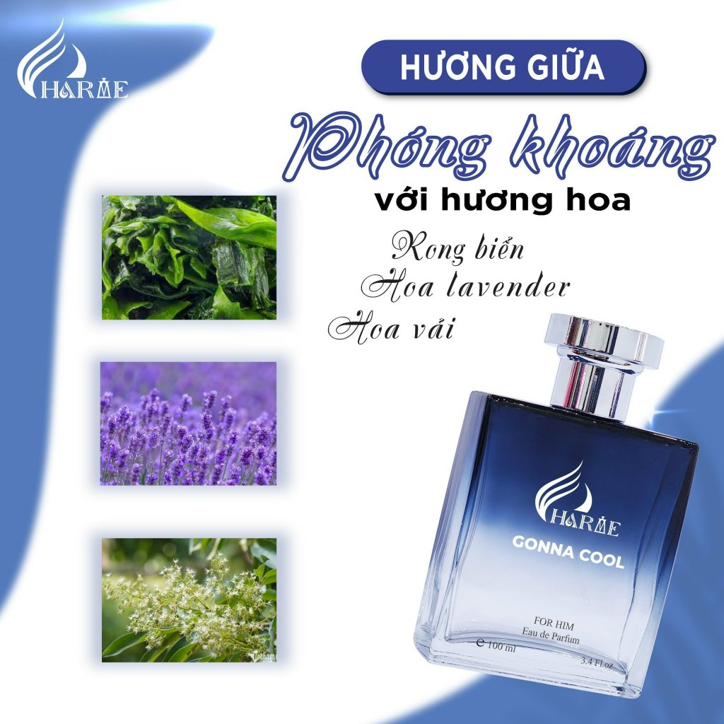 Mô tả Nước Hoa Nam CHARME GONNA COOL 100ml Lưu Hương Lâu Thơm Mát, Mạnh Mẽ, Thanh Lịch Cho Các Quý Ông - 2