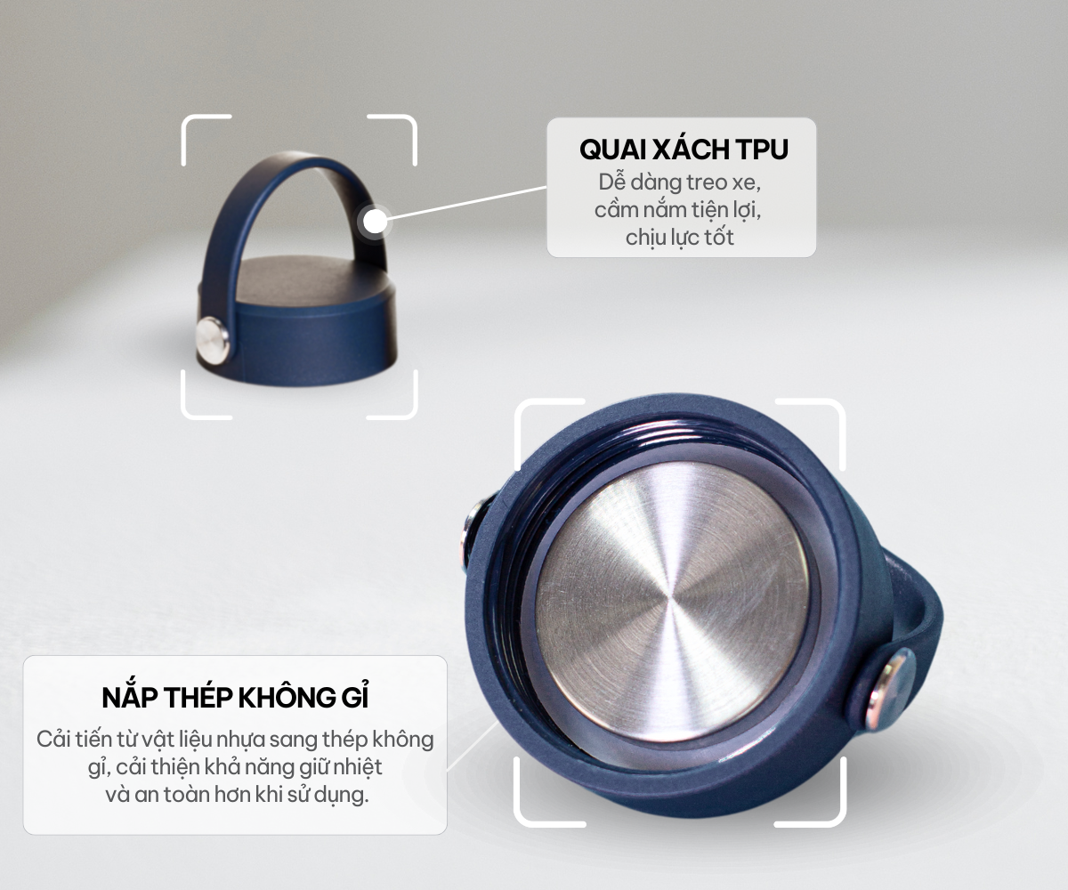 Mô tả Bình giữ nhiệt EcoFlask 1000ml/650ml hàng ngày (A05) - Bình giữ nhiệt cao cấp chính hãng, inox 304, bảo hành 3 năm - 6