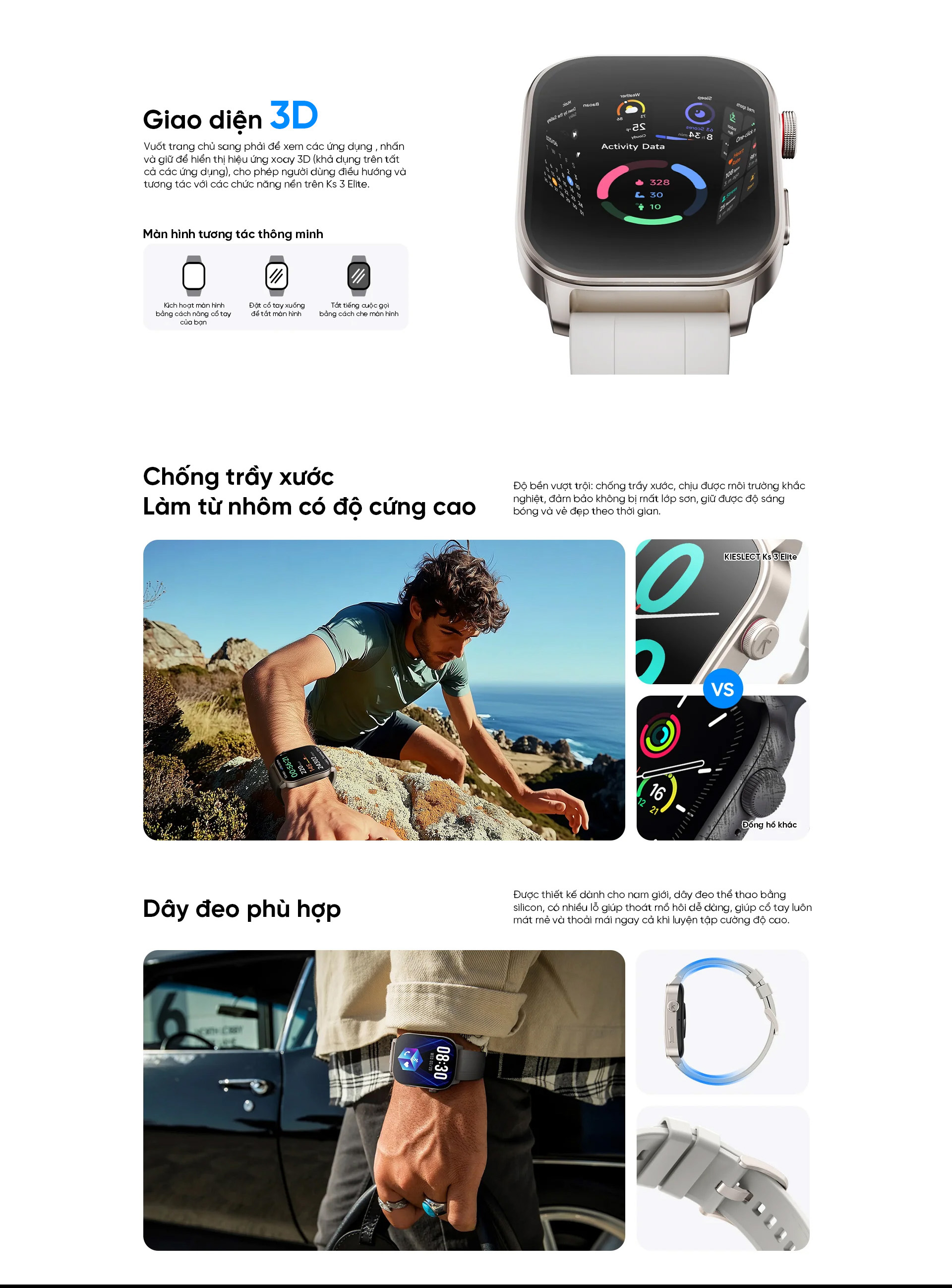Theo dõi sức khỏe 24/7 với Kieslect Ks 3 Elite 2025