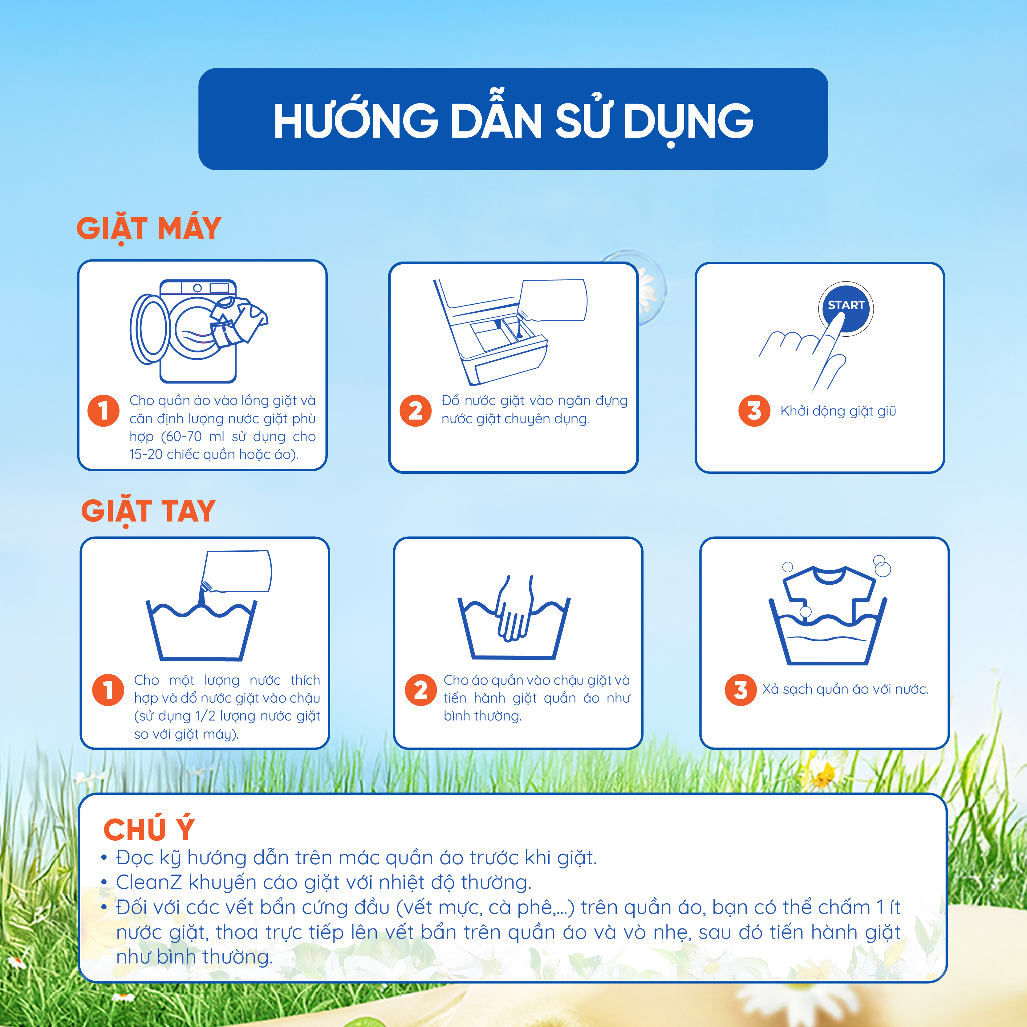 Mô tả Nước giặt xả tỏa hương CleanZ đánh bay vết bẩn, hương thơm mềm mại 2L (Túi) - 6