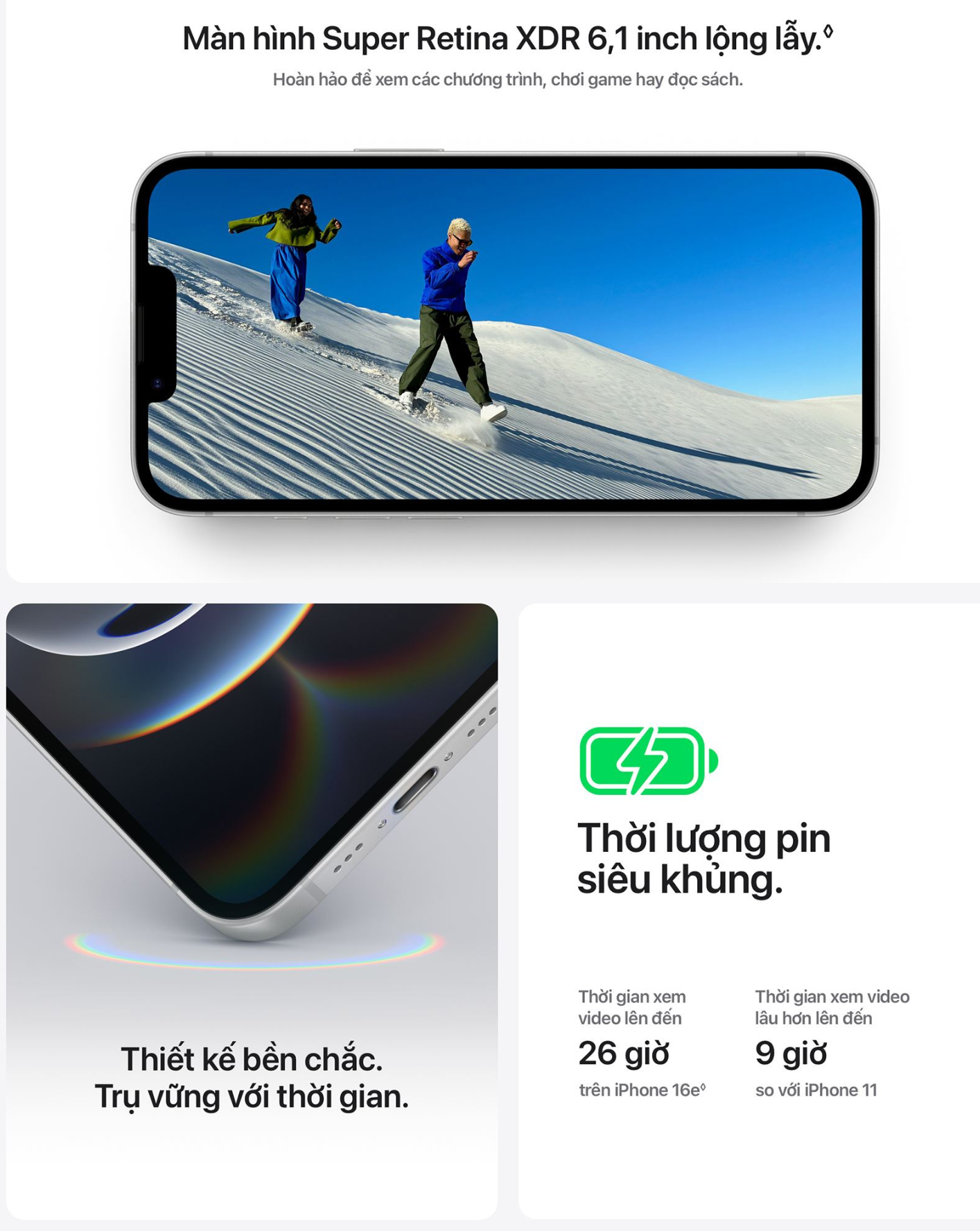 Mô tả Điện thoại iPhone 16e 128GB - Chính hãng VN/A - 2