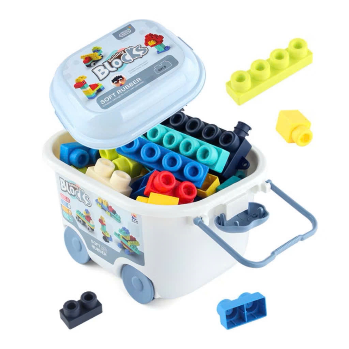 Mô tả Bộ Xếp Hình Khối Dẻo, Nhiều Màu Sắc, Nhẹ, Bền, Dễ Lắp Ráp - 2