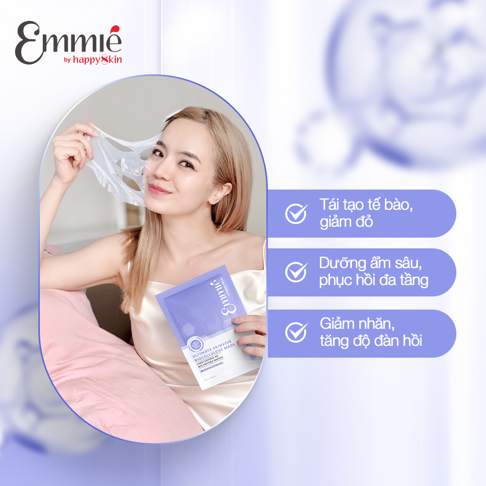 Mô tả MẶT NẠ TÁI TẠO CHUYÊN SÂU EXOSOME 3% ULTIMATE SKINVIVE BIOCELLULOSE MASK 25g x4 - 2