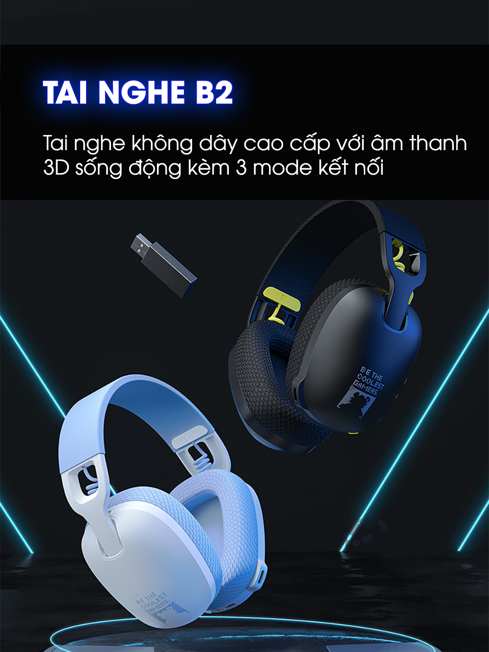 Tai nghe chụp tai bluetooth SIDOTECH ONIKUMA B2 Pro