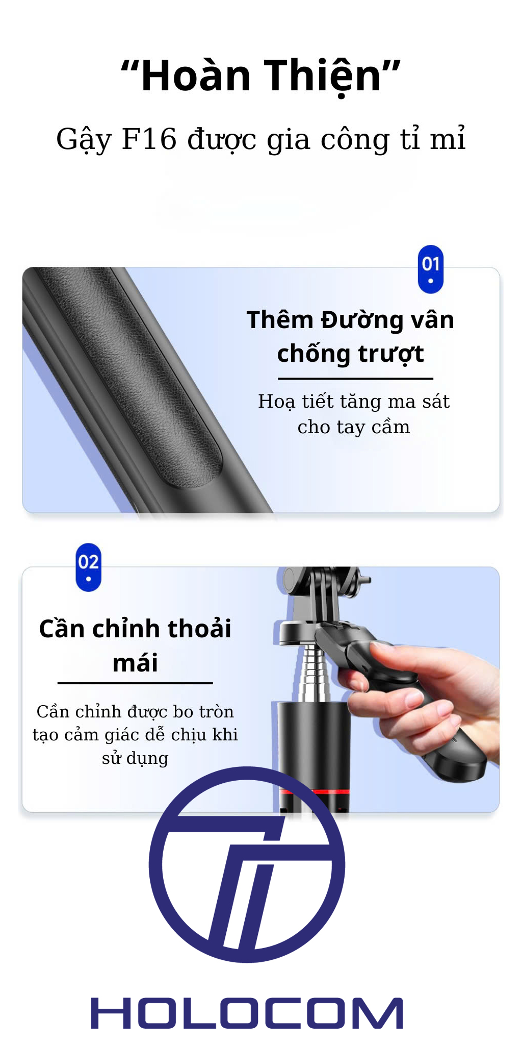 Gậy Chụp Ảnh 3 Chân Selfie F16 - Hình ảnh 3
