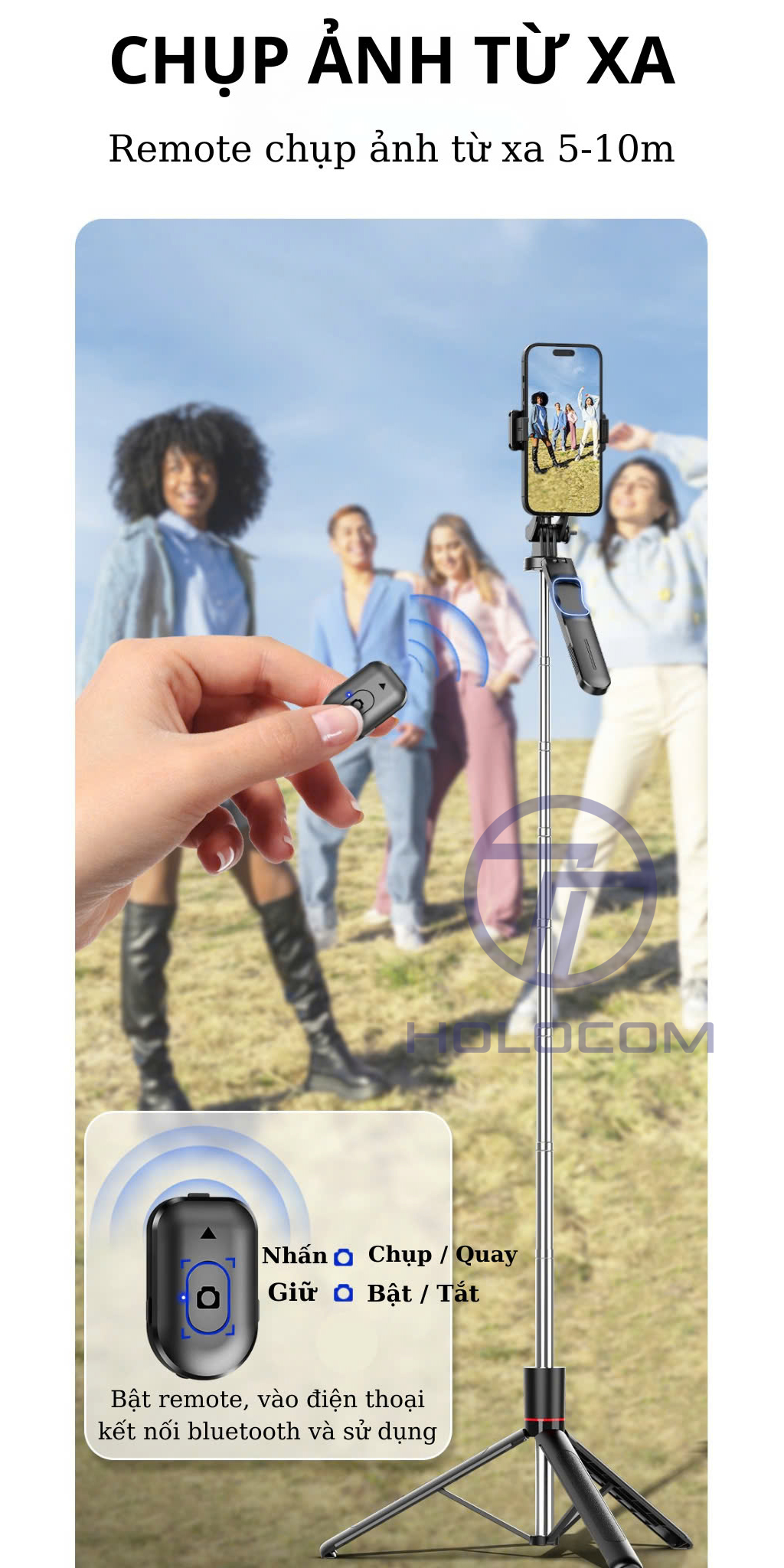 Gậy Chụp Ảnh 3 Chân Selfie F16 - Hình ảnh 5