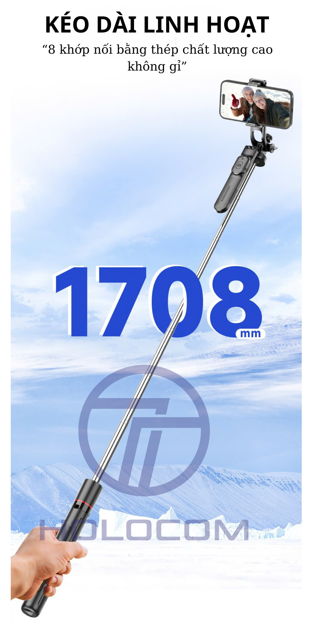 Gậy Chụp Ảnh 3 Chân Selfie F16 - Hình ảnh 8
