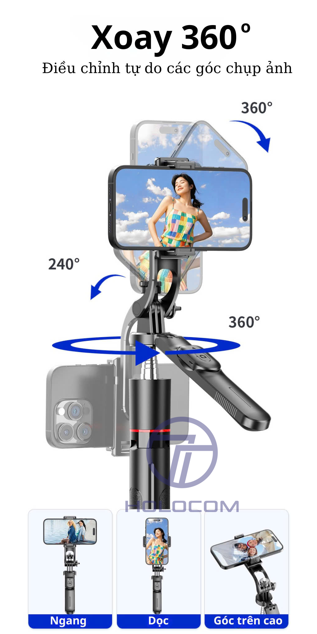Gậy Chụp Ảnh 3 Chân Selfie F16 - Hình ảnh 9