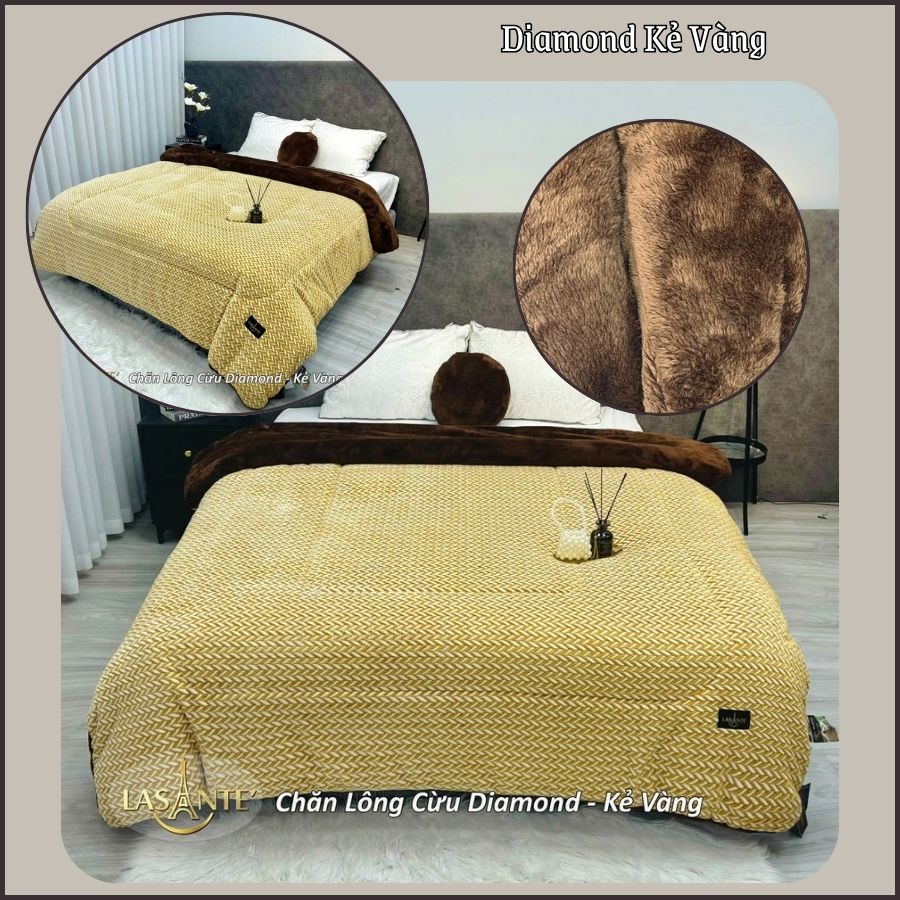Mô tả Chăn Lông Cừu Chính Hãng Lasante 2m1x2m4 4,3 Kg Sang Trọng Ấm Nhanh Cho Mùa Đông Đại Hàn - 7