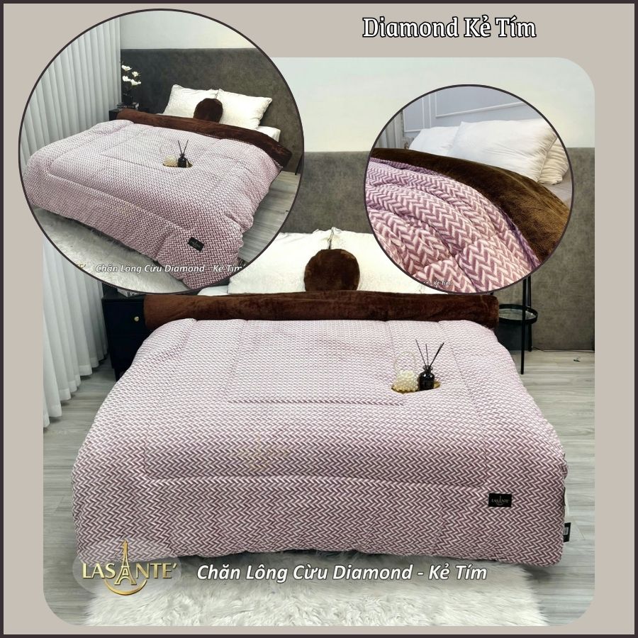 Mô tả Chăn Lông Cừu Chính Hãng Lasante 2m1x2m4 4,3 Kg Sang Trọng Ấm Nhanh Cho Mùa Đông Đại Hàn - 8