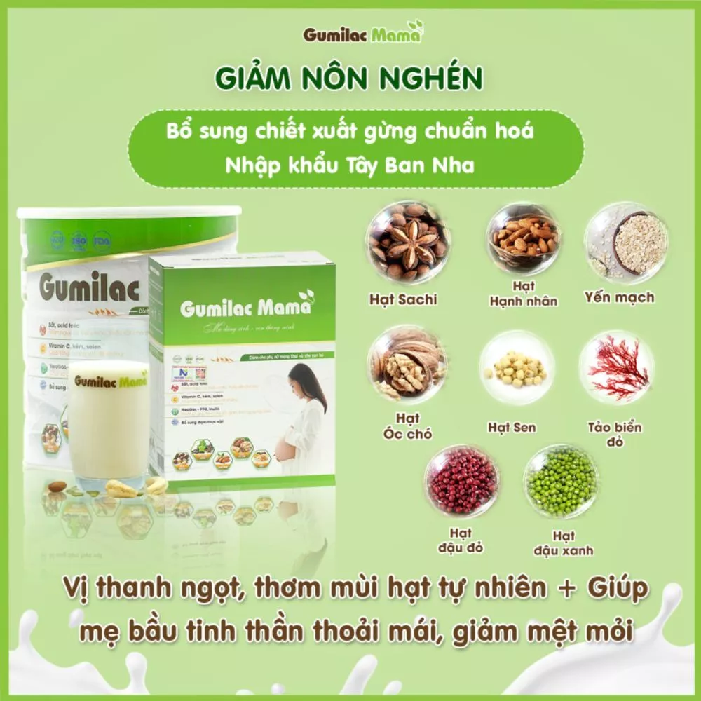 Mô tả Sữa Hạt Gumilac Mama Bổ Sung 28 Loại Vitamin Khoáng Chất, Giúp Mẹ Bầu Khỏe Đề Kháng Tốt Chính Hãng - 2