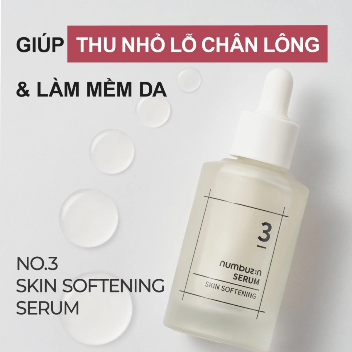 Mô tả Serum Làm Mềm Da Numbuzin No.3 – Phục Hồi Da, Cấp Ẩm Sâu, Dịu Nhẹ Cho Da Nhạy Cảm (50ml) - 1