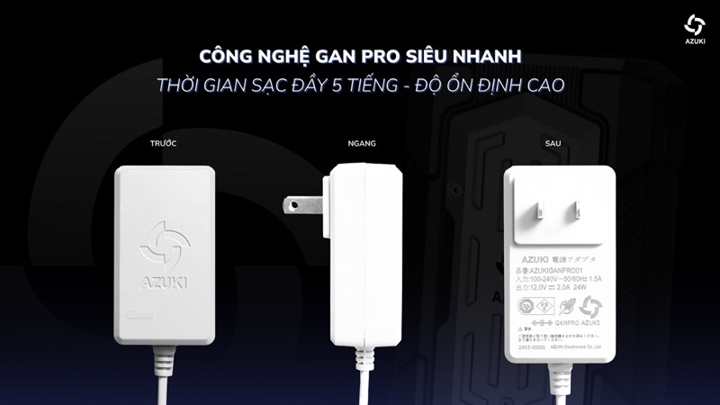 Mô tả Bộ Phụ Kiện AZUKI TITANIUM HOT NHẤT 2025 Dung Lượng Pin 25000mah,Quạt 20V Siêu Đẹp Siêu Bền Bỉ [ BH 12 Tháng ] NIKITO - 3